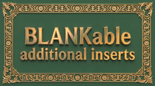 BLANKable inserts